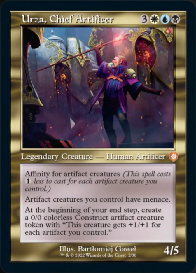 {R} Urza, Chief Artificer (002) (Retro) [The Brothers' War Commander][BRC 002]