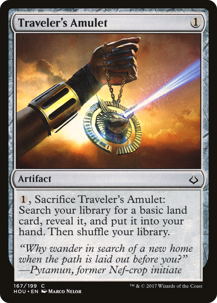 {C} Traveler's Amulet [Hour of Devastation][HOU 167]