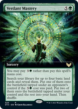 {R} Verdant Mastery (Extended Art) [Strixhaven: School of Mages][STX 320]