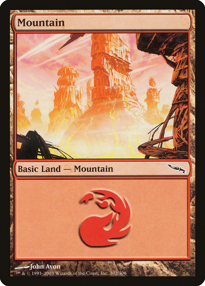 {B}[MRD 302] Mountain (302) [Mirrodin]