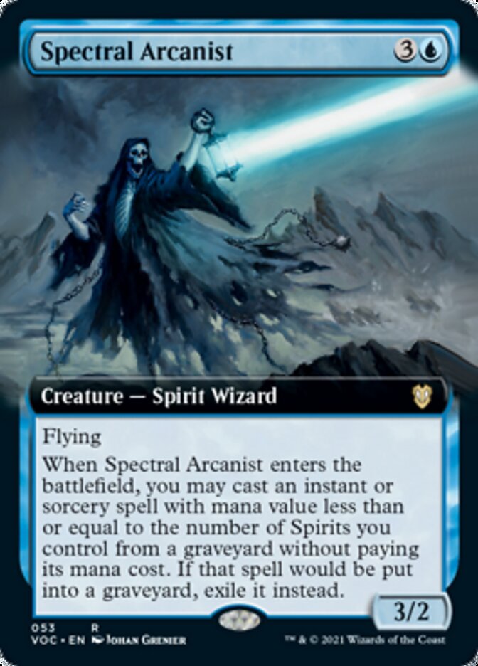 {R} Spectral Arcanist (Extended Art) [Innistrad: Crimson Vow Commander][VOC 053]