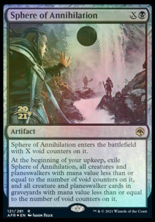 {R} Sphere of Annihilation [Dungeons & Dragons: Adventures in the Forgotten Realms Prerelease Promos][PR AFR 121]