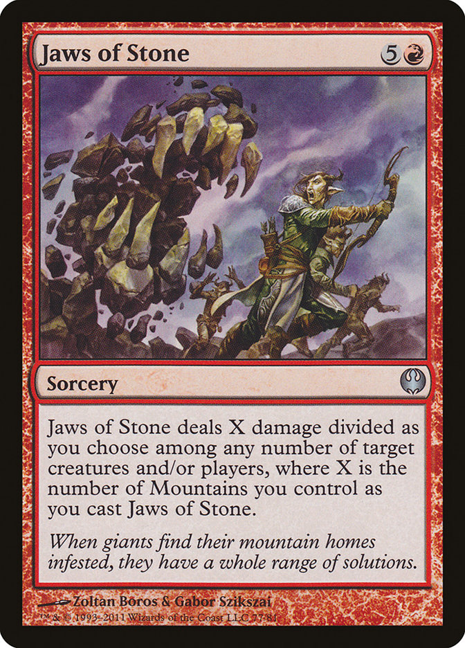 {C} Jaws of Stone [Duel Decks: Knights vs. Dragons][DDG 077]