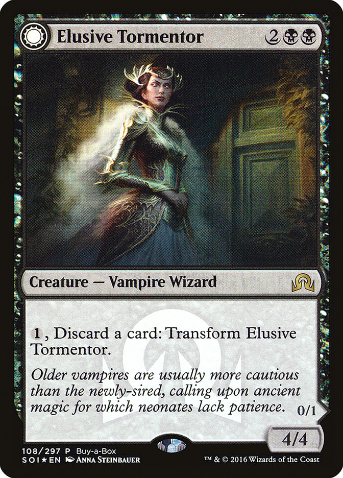 {R} Elusive Tormentor // Insidious Mist (Buy-A-Box) [Shadows over Innistrad Promos][PA SOI 108]