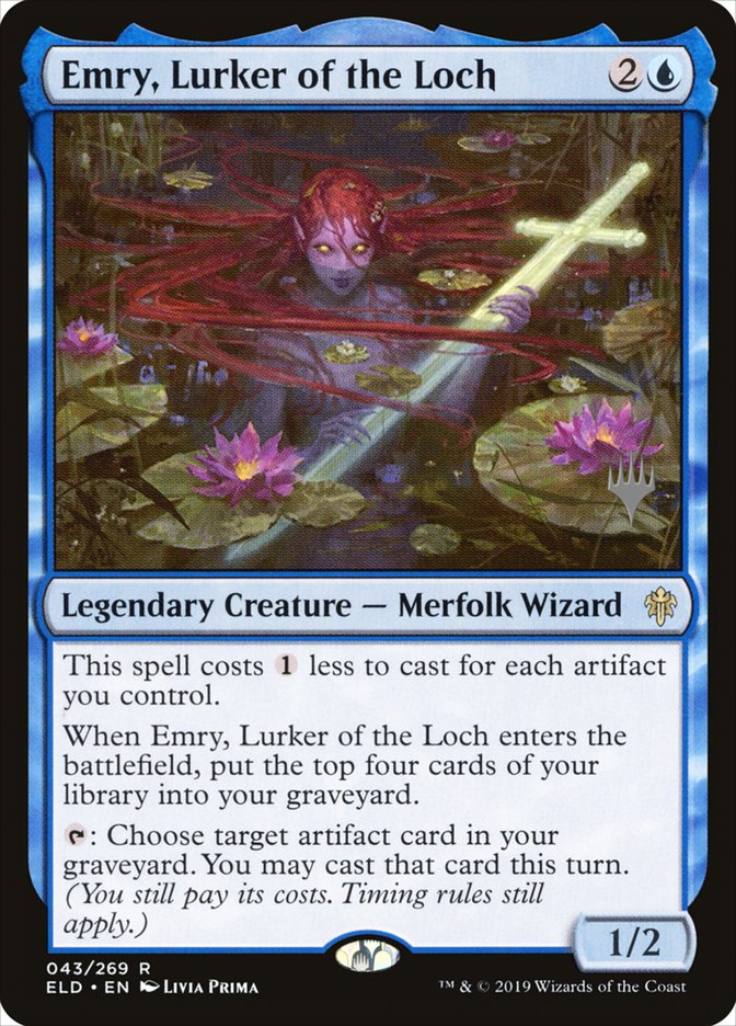 {R} Emry, Lurker of the Loch (Promo Pack) [Throne of Eldraine Promos][PP ELD 043]