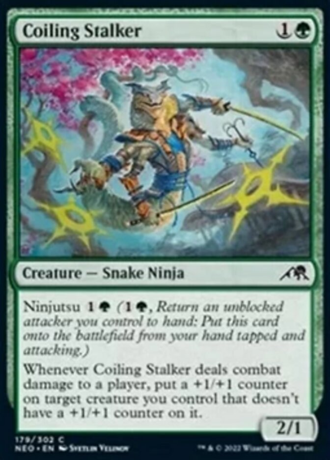 {C} Coiling Stalker [Kamigawa: Neon Dynasty][NEO 179]