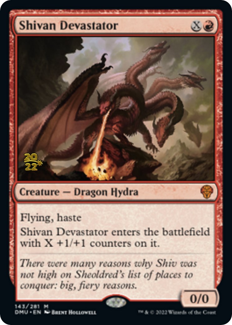 {@R} Shivan Devastator [Dominaria United Prerelease Promos][PR DMU 143]