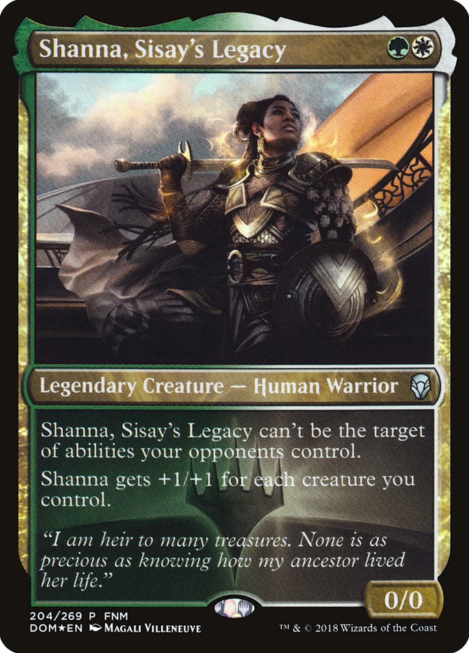 {C} Shanna, Sisay's Legacy (FNM) [Dominaria Promos][PA DOM 204]