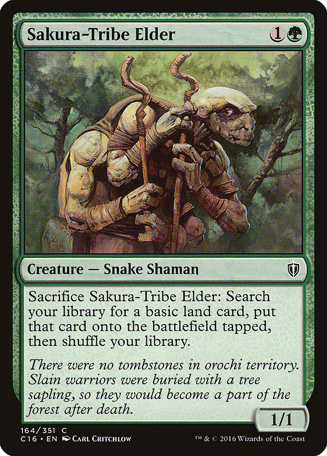 {C} Sakura-Tribe Elder [Commander 2016][C16 164]