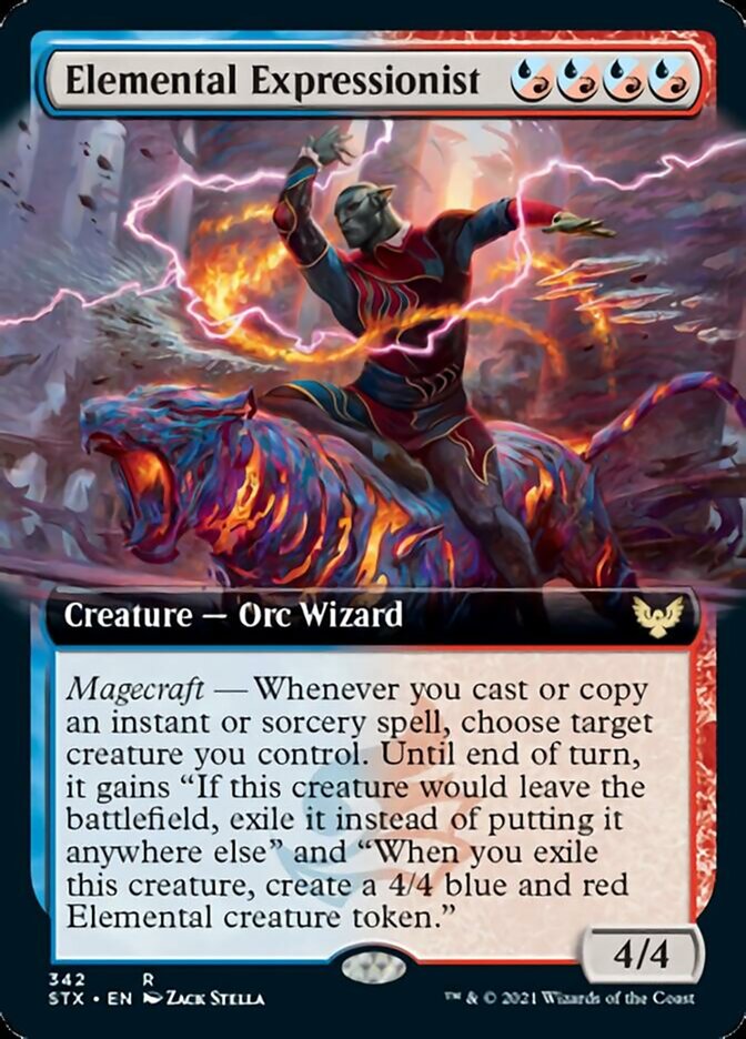 {R} Elemental Expressionist (Extended Art) [Strixhaven: School of Mages][STX 342]