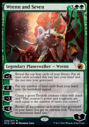 {R} Wrenn and Seven (Promo Pack) [Innistrad: Midnight Hunt Promo Pack][PP MID 208]