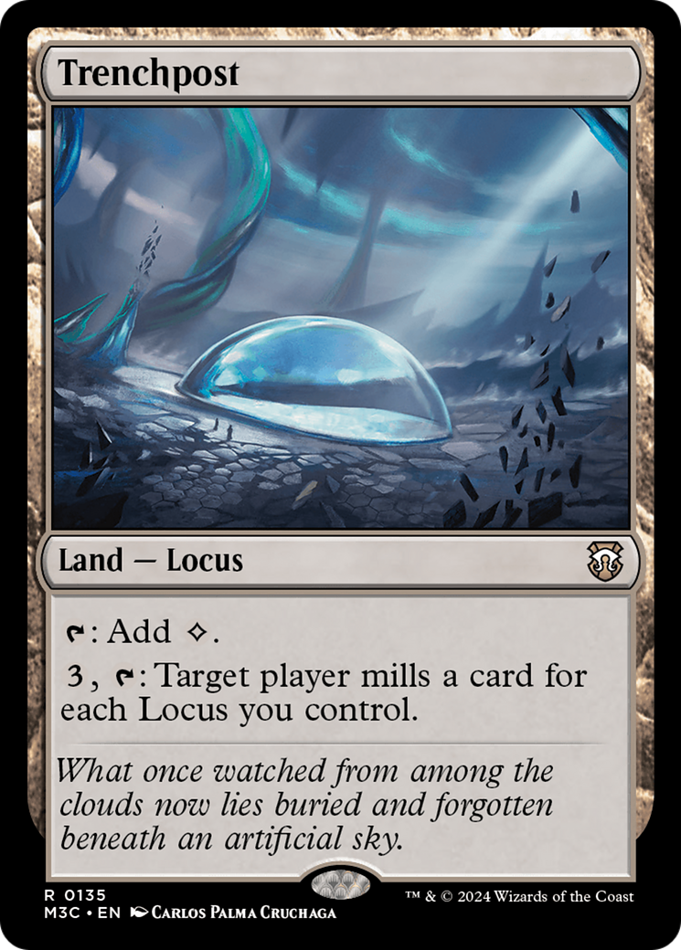 {R} Trenchpost (Extended Art) (Ripple Foil) [Modern Horizons 3 Commander][RPF M3C 083]