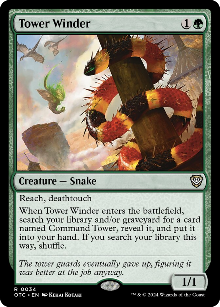 {R} Tower Winder [Outlaws of Thunder Junction Commander][OTC 034]