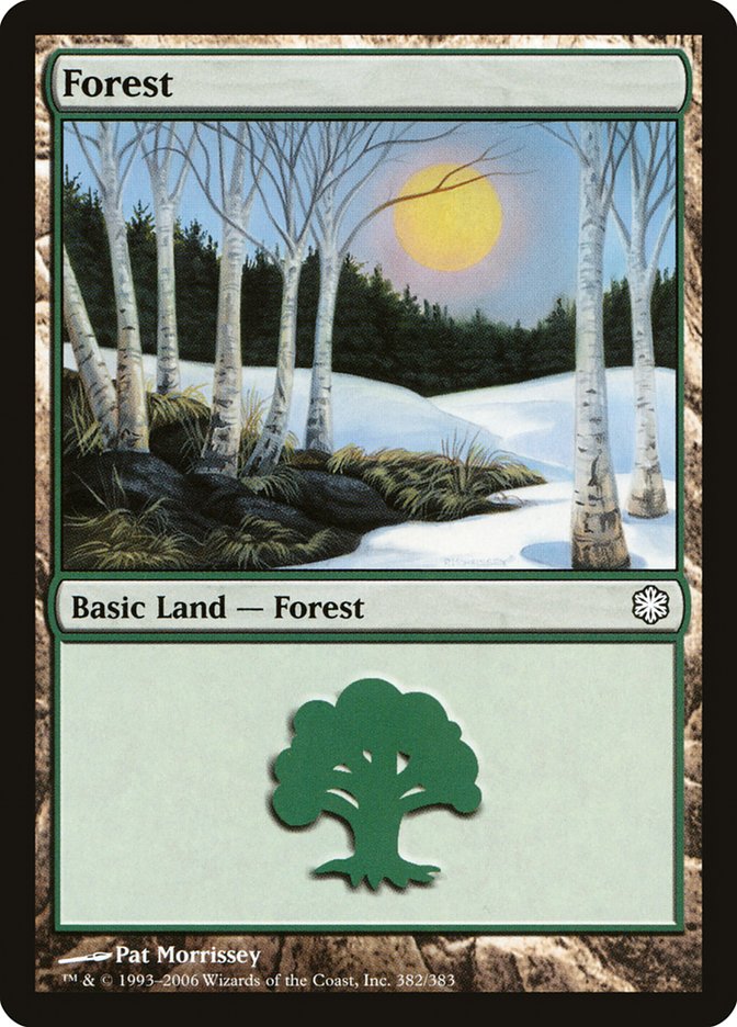 {B}[CST 382] Forest (382) [Coldsnap Theme Decks]