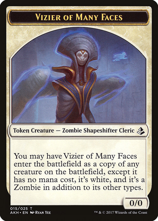 {T} Vizier of Many Faces Token [Amonkhet Tokens][TAKH 015]