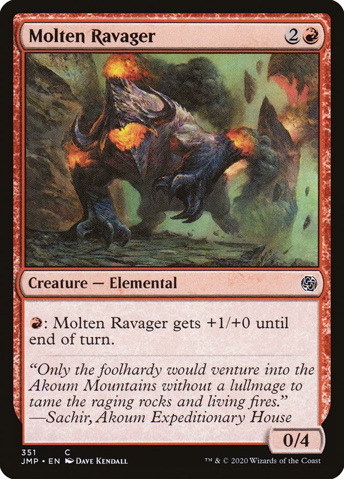 {C} Molten Ravager [Jumpstart][JMP 351]