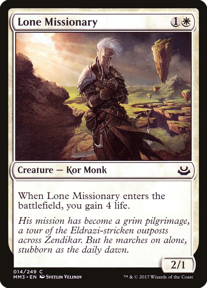 {C} Lone Missionary [Modern Masters 2017][MM3 014]