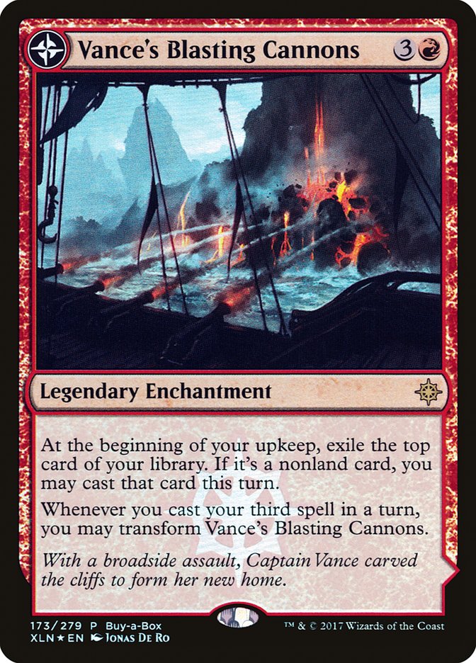 {R} Vance's Blasting Cannons // Spitfire Bastion (Buy-A-Box) [Ixalan Treasure Chest][PA PXTC 173]