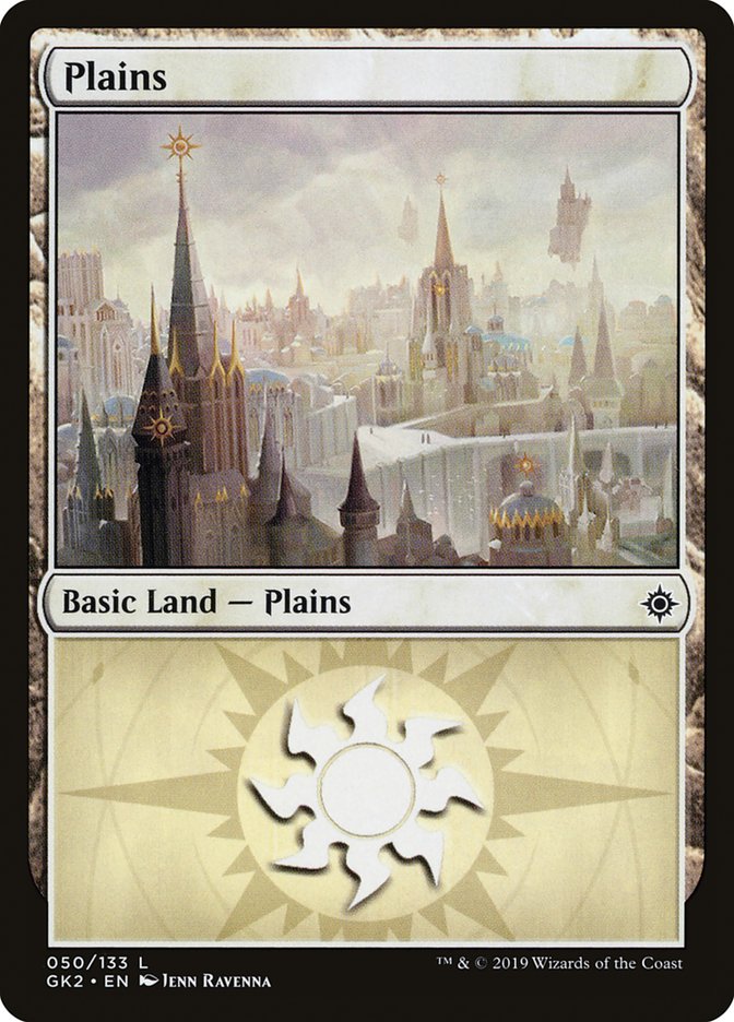 {B}[GK2 050] Plains (50) [Ravnica Allegiance Guild Kit]