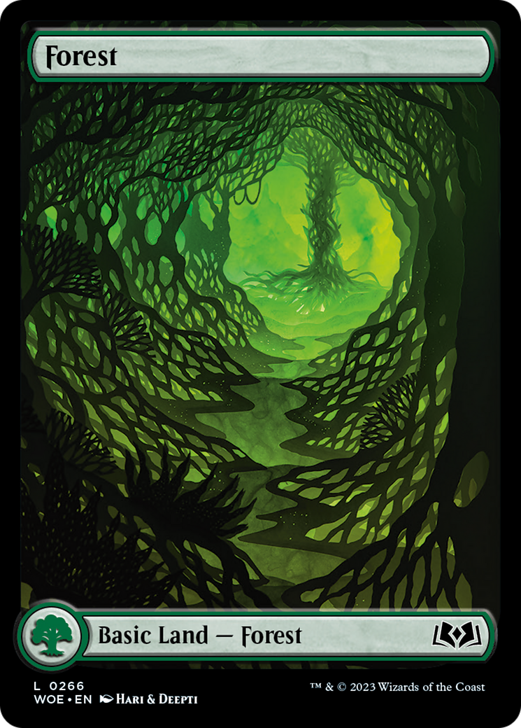 {B} Forest (266) (Full-Art) [Wilds of Eldraine][WOE 266]