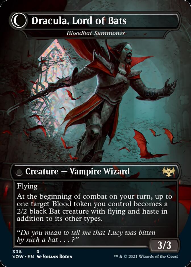 {R} Voldaren Bloodcaster // Bloodbat Summoner - Dracula, Lord of Blood // Dracula, Lord of Bats [Innistrad: Crimson Vow][VOW 338]