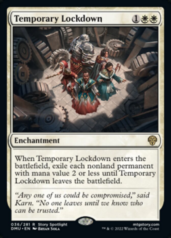 {@R} Temporary Lockdown [Dominaria United][DMU 036]