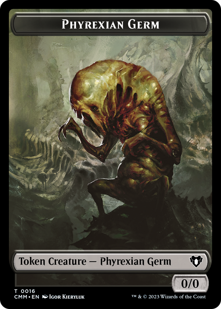 {T} Eldrazi // Phyrexian Germ Double-Sided Token [Commander Masters Tokens][TCMM 1//16]