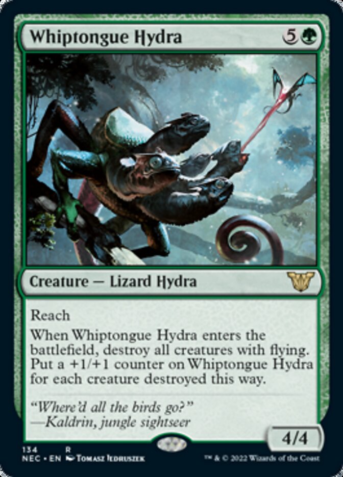 {R} Whiptongue Hydra [Kamigawa: Neon Dynasty Commander][NEC 134]