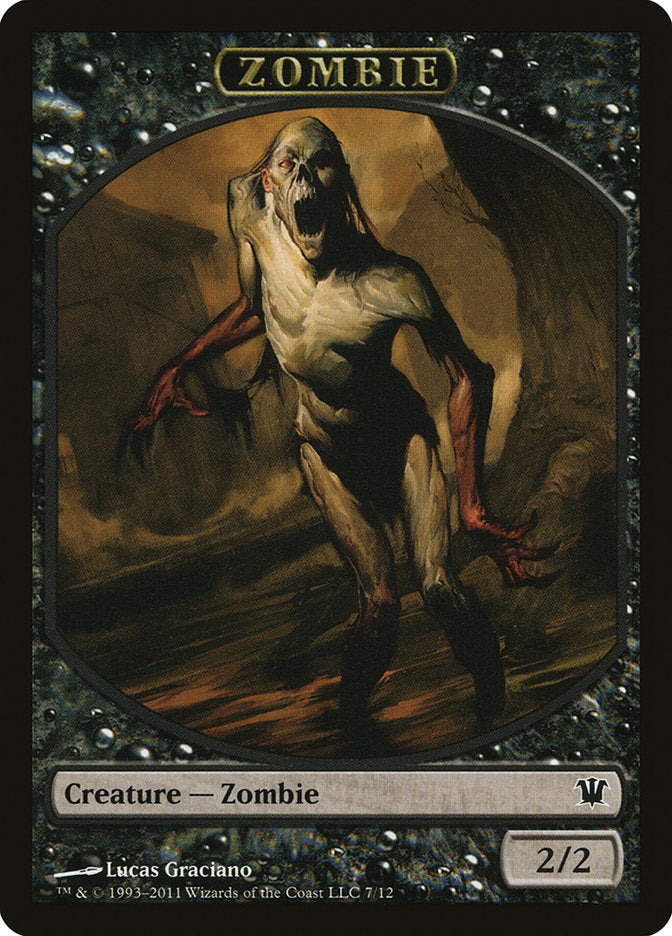 {T} Zombie Token (7/12) [Innistrad Tokens][TISD 007]