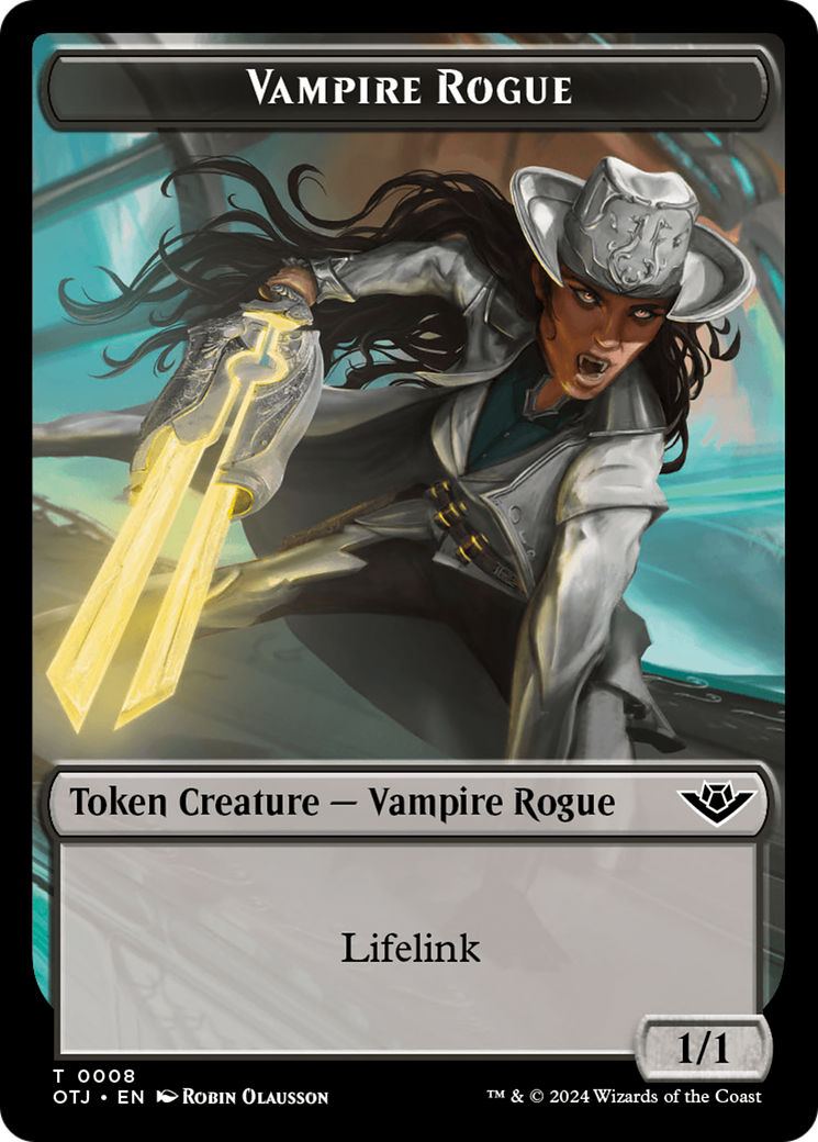 {T} Vampire Rogue Token [Outlaws of Thunder Junction Tokens][TOTJ 008]