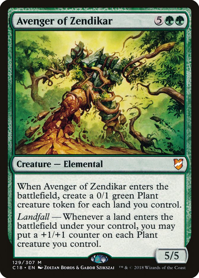 {R} Avenger of Zendikar [Commander 2018][C18 129]