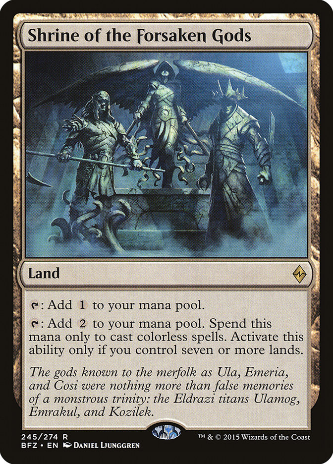 {R} Shrine of the Forsaken Gods [Battle for Zendikar][BFZ 245]