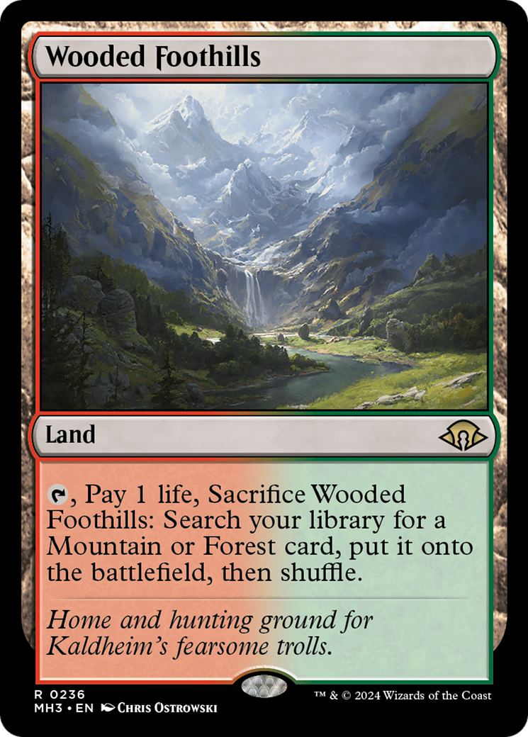 {R} Wooded Foothills [Modern Horizons 3][MH3 236]