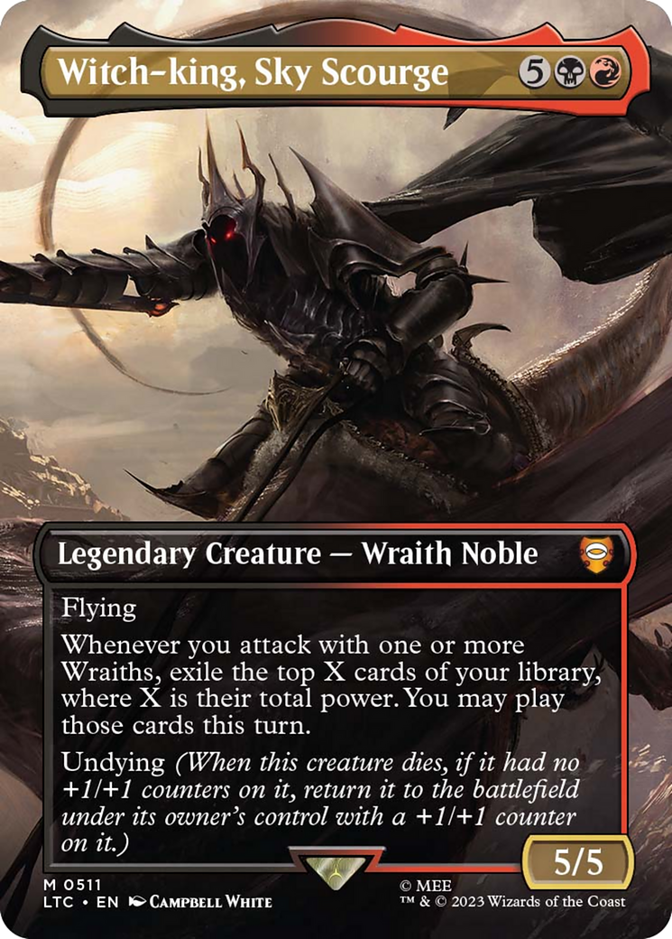 {R} Witch-king, Sky Scourge (Borderless) [The Lord of the Rings: Tales of Middle-Earth Commander][LTC 511]