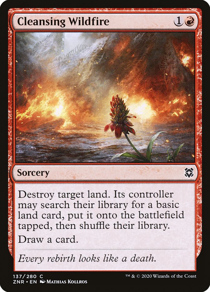 {C} Cleansing Wildfire [Zendikar Rising][ZNR 137]