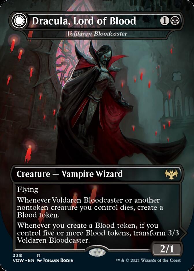 {R} Voldaren Bloodcaster // Bloodbat Summoner - Dracula, Lord of Blood // Dracula, Lord of Bats [Innistrad: Crimson Vow][VOW 338]