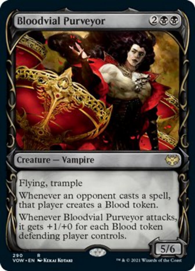 {R} Bloodvial Purveyor (Showcase Fang Frame) [Innistrad: Crimson Vow][VOW 290]