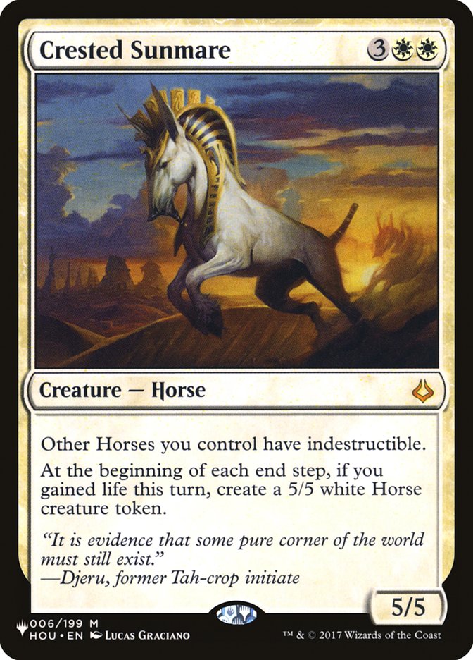 {R} Crested Sunmare [The List][LS HOU 006]