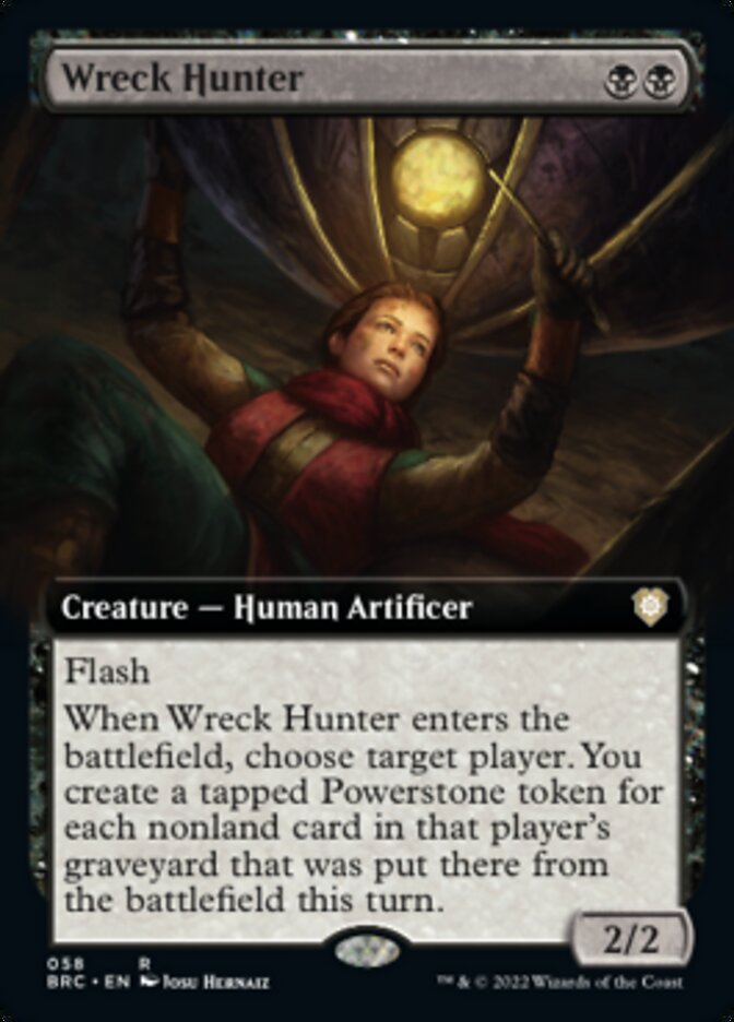 {R} Wreck Hunter (Extended Art) [The Brothers' War Commander][BRC 058]