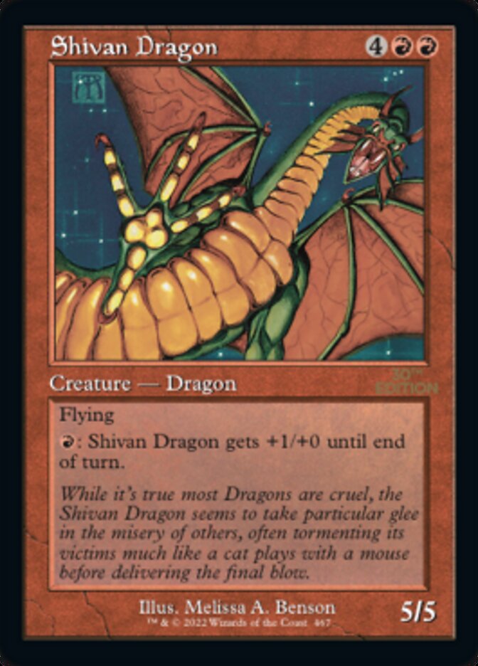 {R} Shivan Dragon (Retro) [30th Anniversary Edition][30A 467]