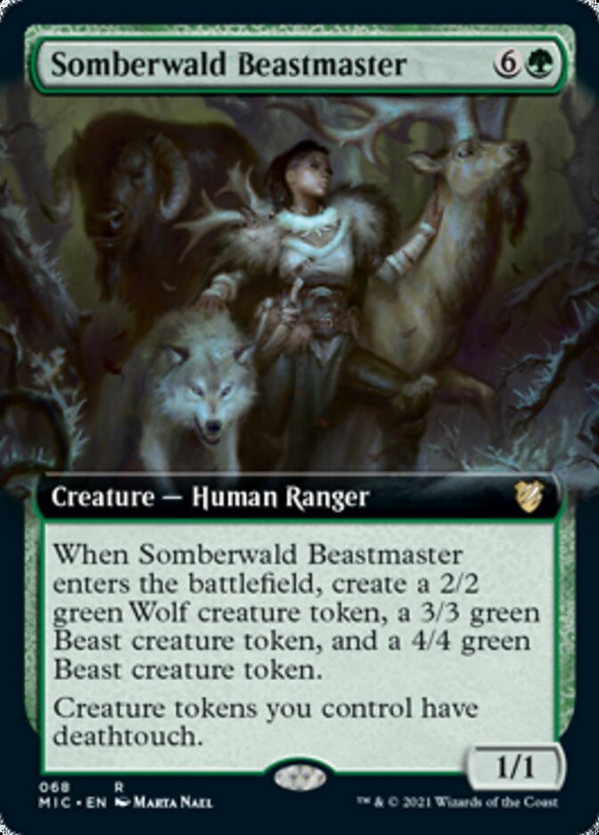 {R} Somberwald Beastmaster (Extended Art) [Innistrad: Midnight Hunt Commander][MIC 068]