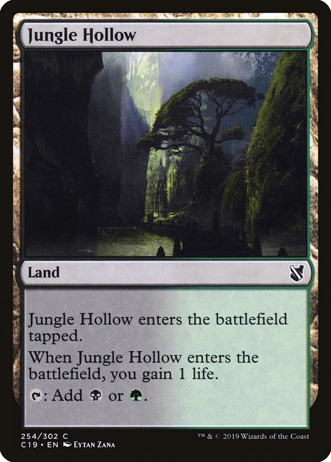 {C} Jungle Hollow [Commander 2019][C19 254]