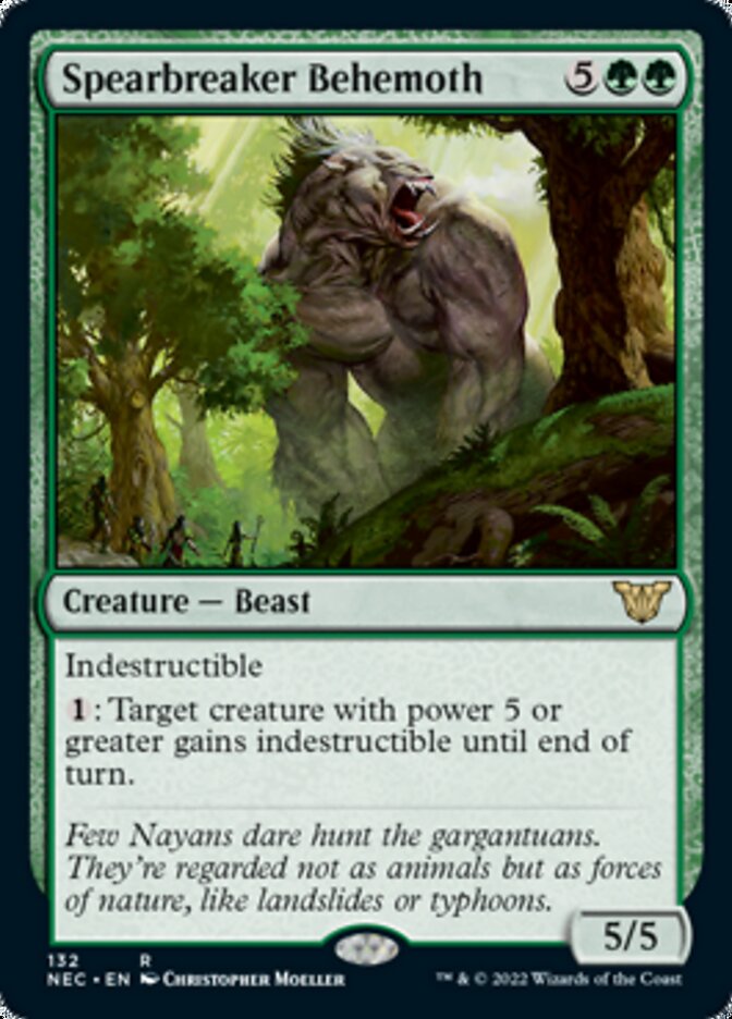 {R} Spearbreaker Behemoth [Kamigawa: Neon Dynasty Commander][NEC 132]