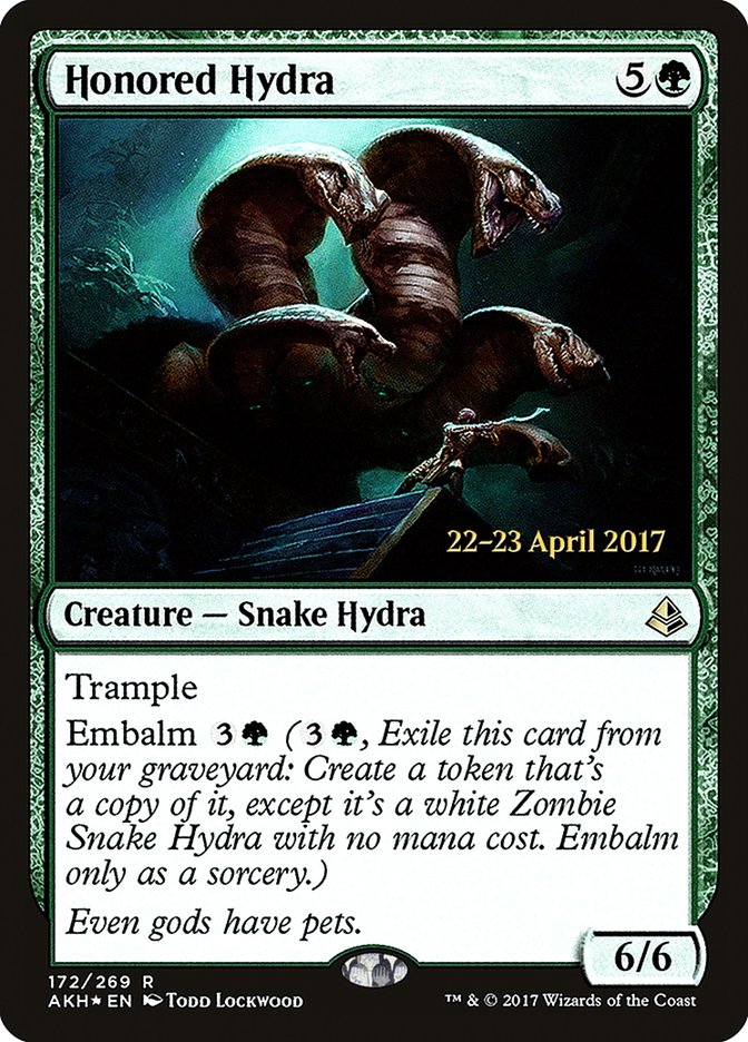 {R} Honored Hydra [Amonkhet Prerelease Promos][PR AKH 172]