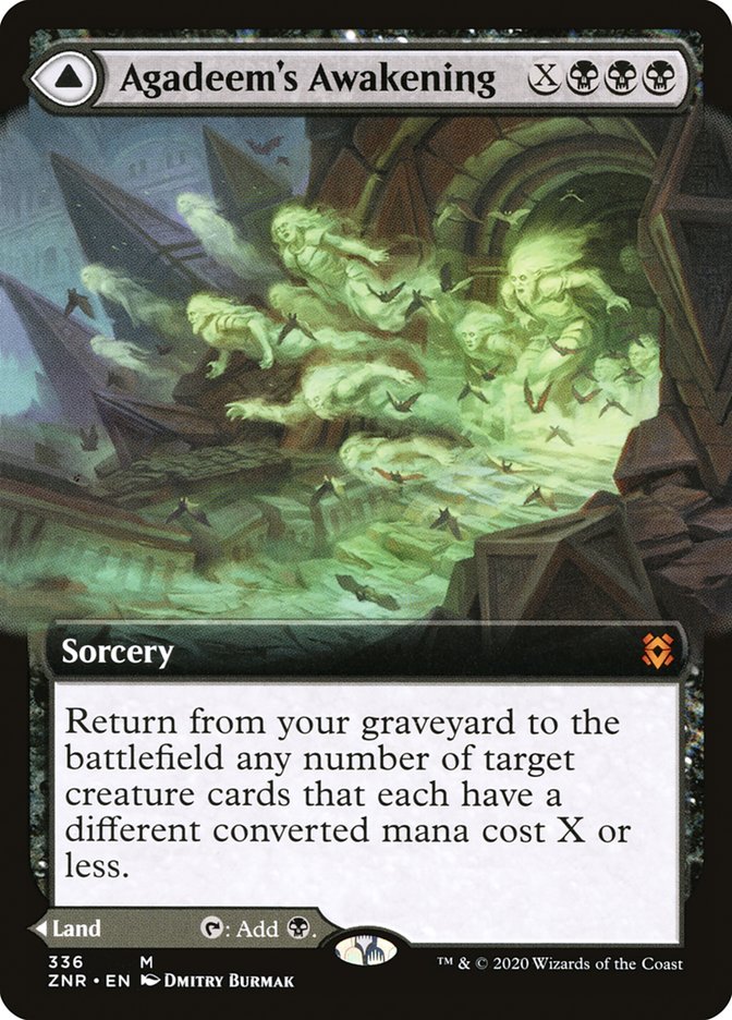 {R} Agadeem's Awakening // Agadeem, the Undercrypt (Extended Art) [Zendikar Rising][ZNR 336]