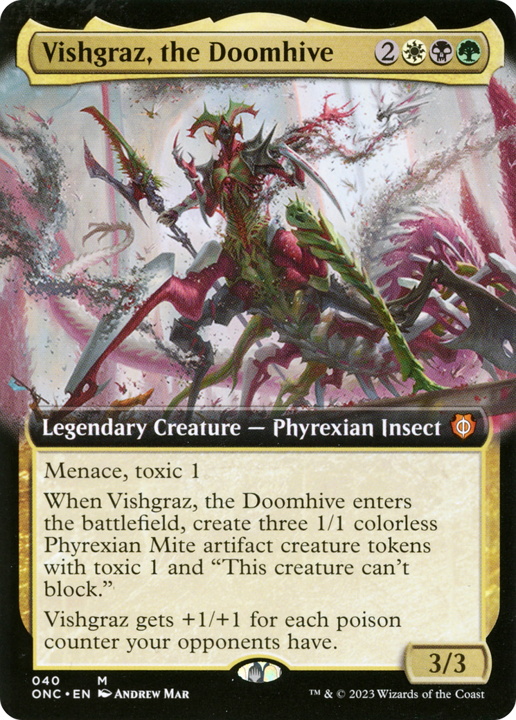 {R} Vishgraz, the Doomhive (Extended Art) [Phyrexia: All Will Be One Commander][ONC 040]