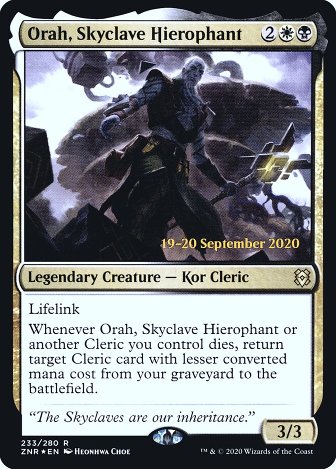 {R} Orah, Skyclave Hierophant [Zendikar Rising Prerelease Promos][PR ZNR 233]