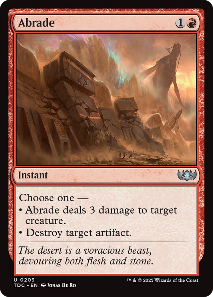 Abrade [Tarkir: Dragonstorm Commander]