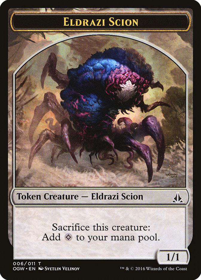 {T} Eldrazi Scion Token (006/011) [Oath of the Gatewatch Tokens][TOGW 006]