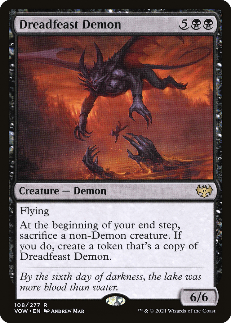 {R} Dreadfeast Demon [Innistrad: Crimson Vow][VOW 108]